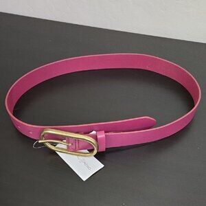 Treasure & Bond Pink and Gold Belt Accessory Richly Dyed Leather Size Small